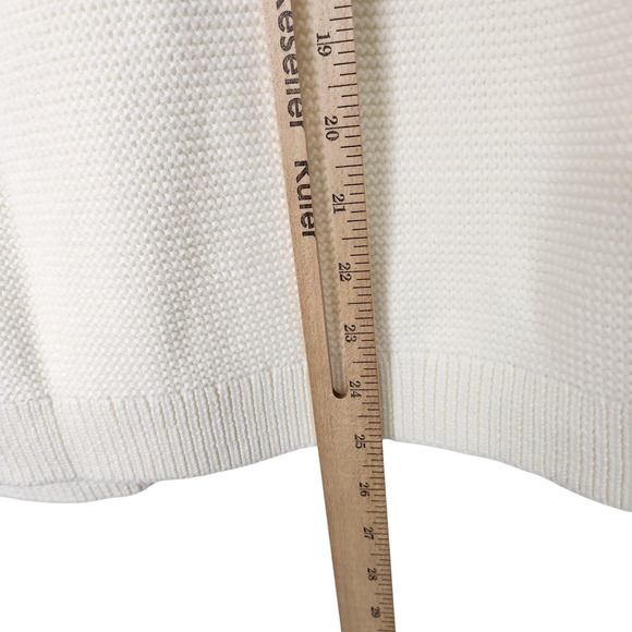 BANANA REPUBLIC Sweater Womens XL Cream Textured Open Front Cardigan Knit NWT - Picture 10 of 10